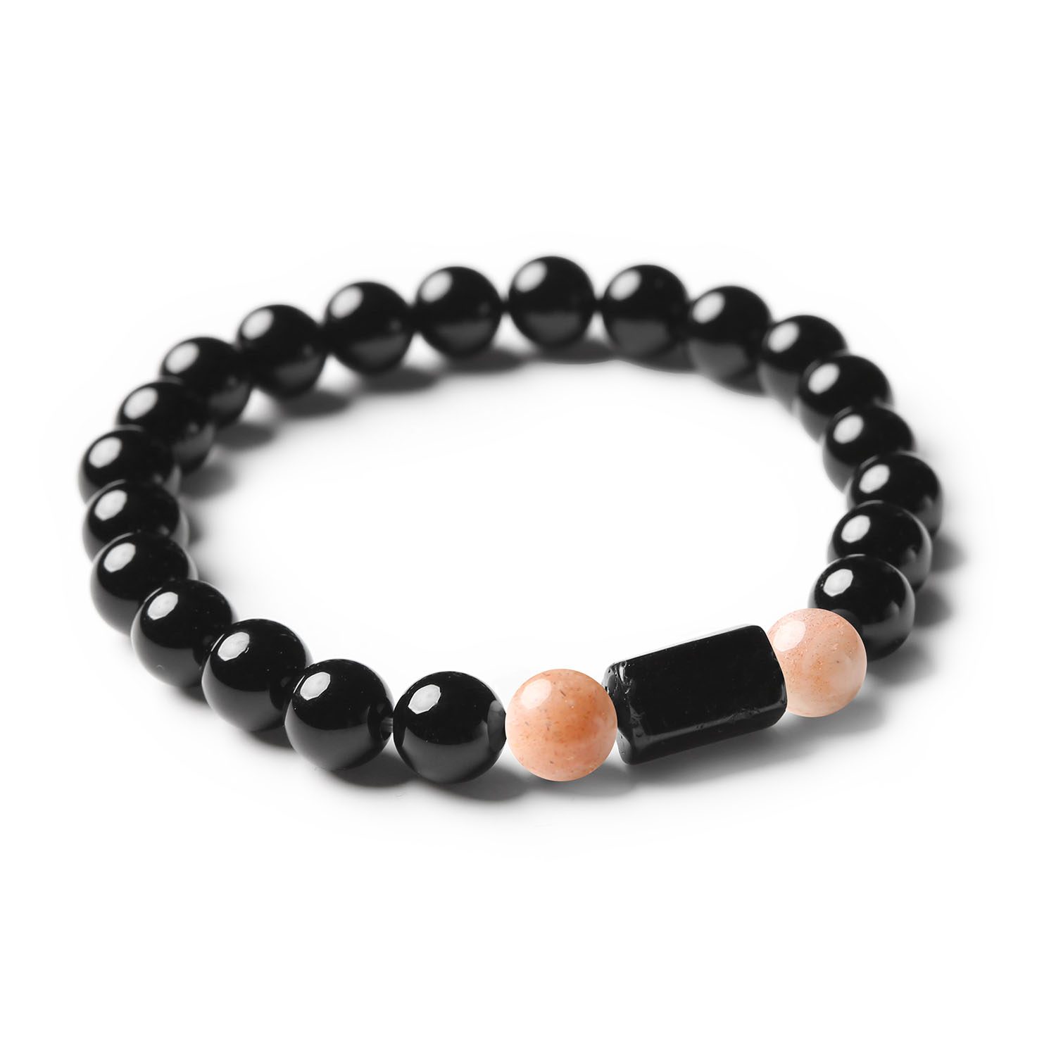 Zmysłowa bransoletka z Kamieniem Słonecznym, Turmalinem oraz Onyksami – odkryj magię natury w kolekcji Arsil.