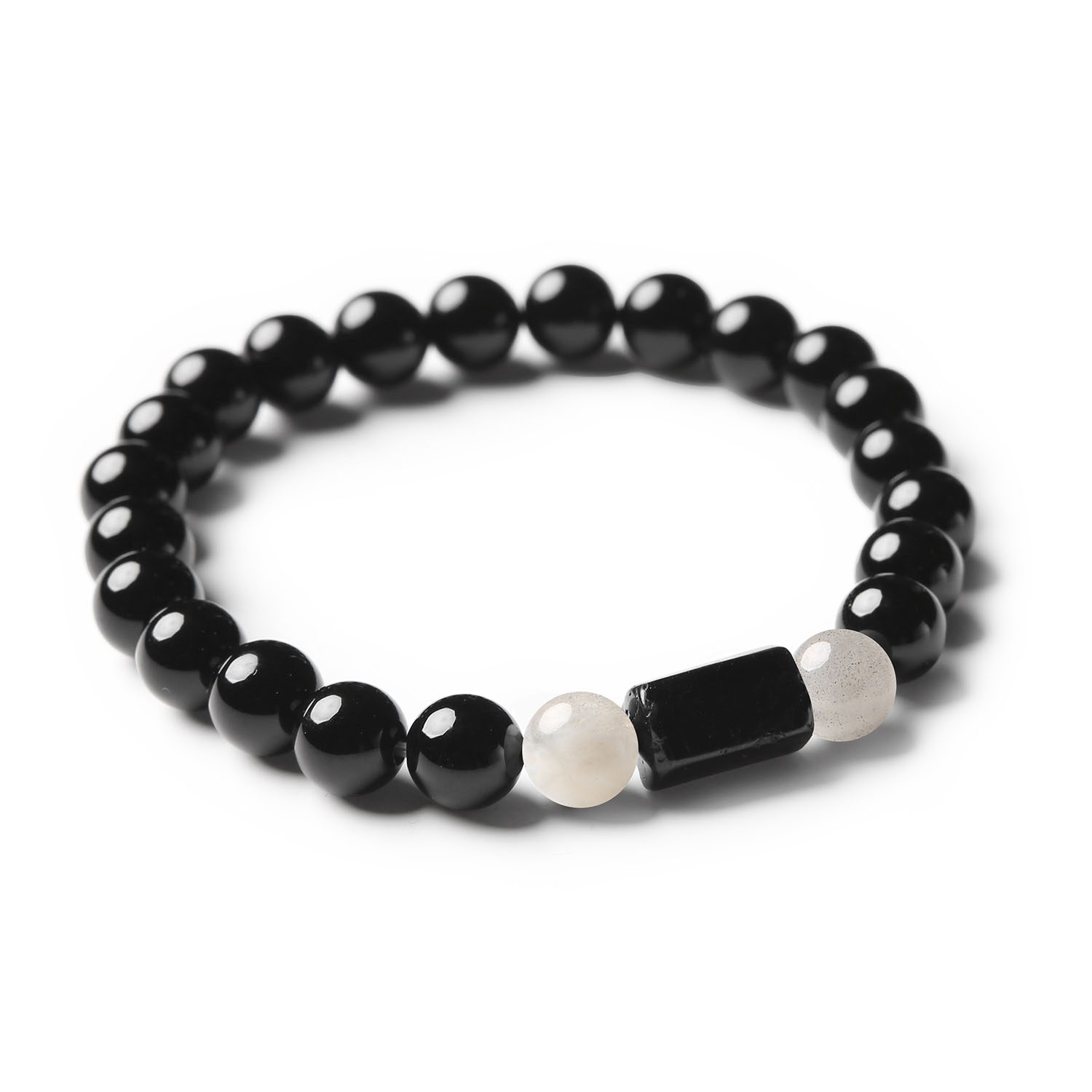 Unikalna bransoletka z Labradorytu, Turmalinu i Onyksu z ekskluzywnej kolekcji Arsil.