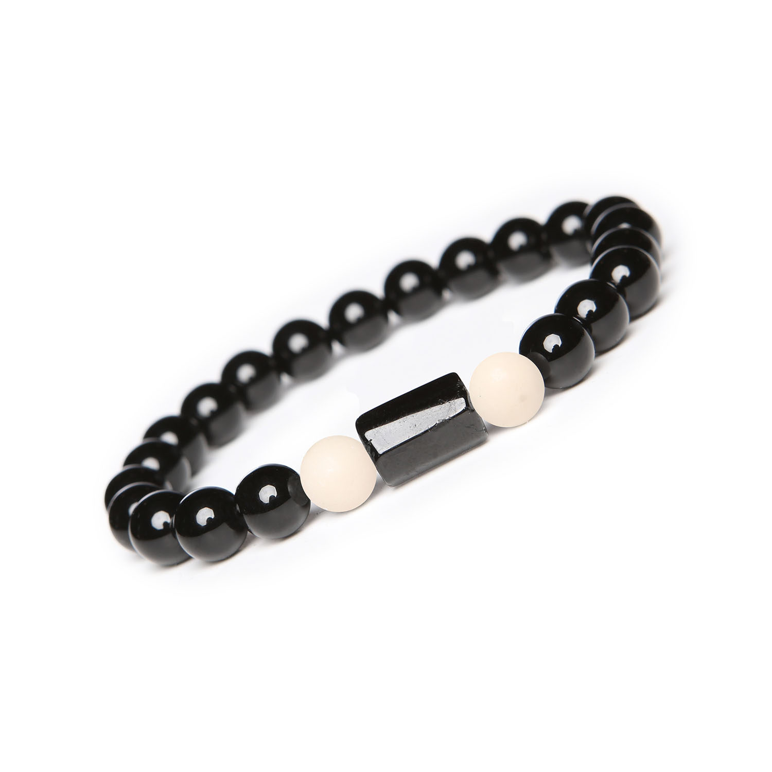 Bransoletka z Kamieni Naturalnych – Kamień Rzeczny, Turmalin, Onyks. Kolekcja Arsil Stylowa bransoletka z kamieni naturalnych: Kamień Rzeczny, Turmalin oraz Onyks – harmonijna kompozycja z kolekcji Arsil.