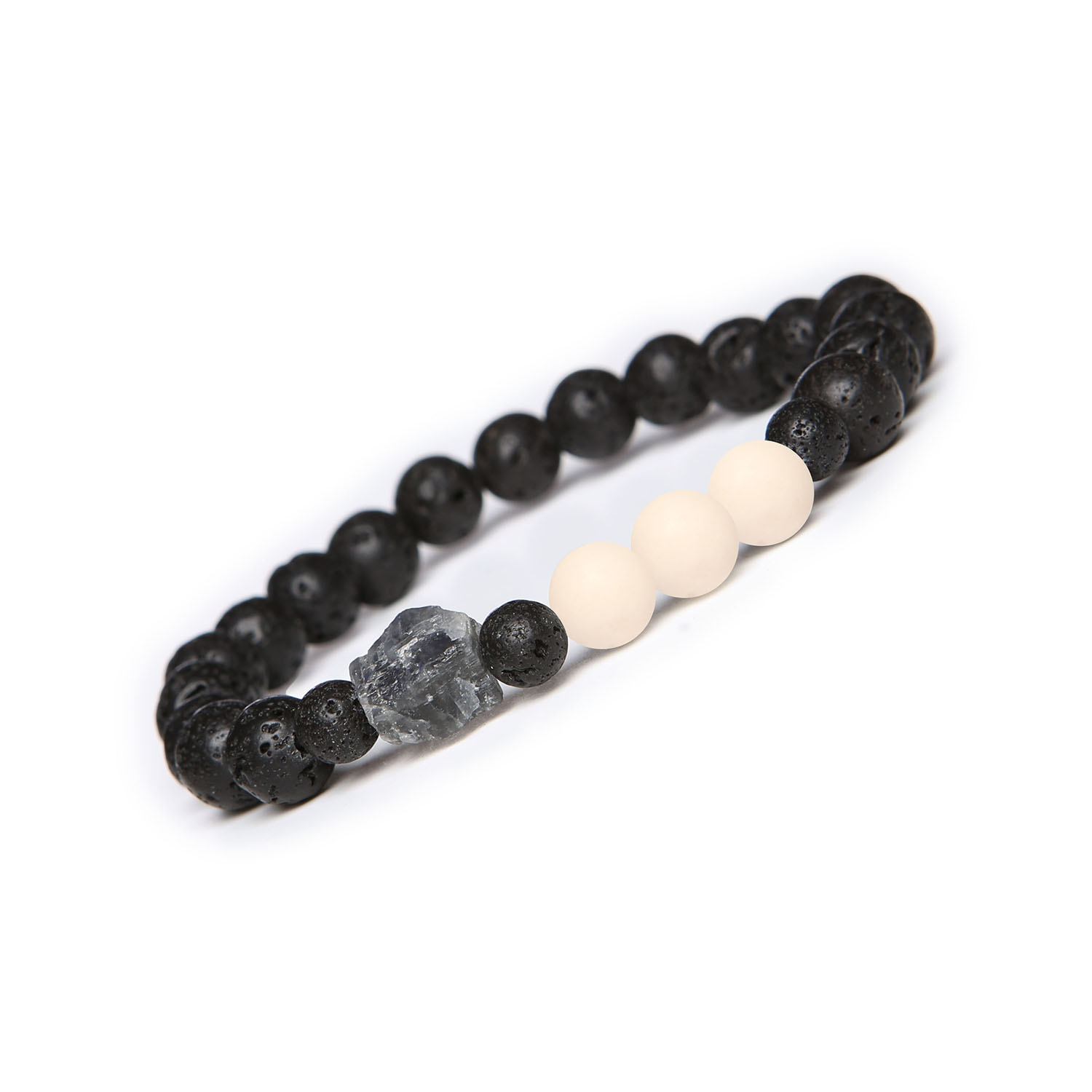 Bransoletka Derdr z labradorytem, lawą wulkaniczną i kamieniem rzecznym. Idealna dla niej i dla niego! Naturalne kamienie, elegancja na co dzień Stylowa bransoletka z kamieni Rzeczny, Labradoryt i Lawa Wulkaniczna z kolekcji Derdr, dostępna dla kobiet i mężczyzn.