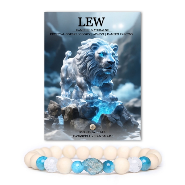 Stylowa bransoletka z naturalnych kamieni dla Koziorożca. Agat Mszysty i Apatyt w kolekcji Fair - idealny wybór dla każdego.