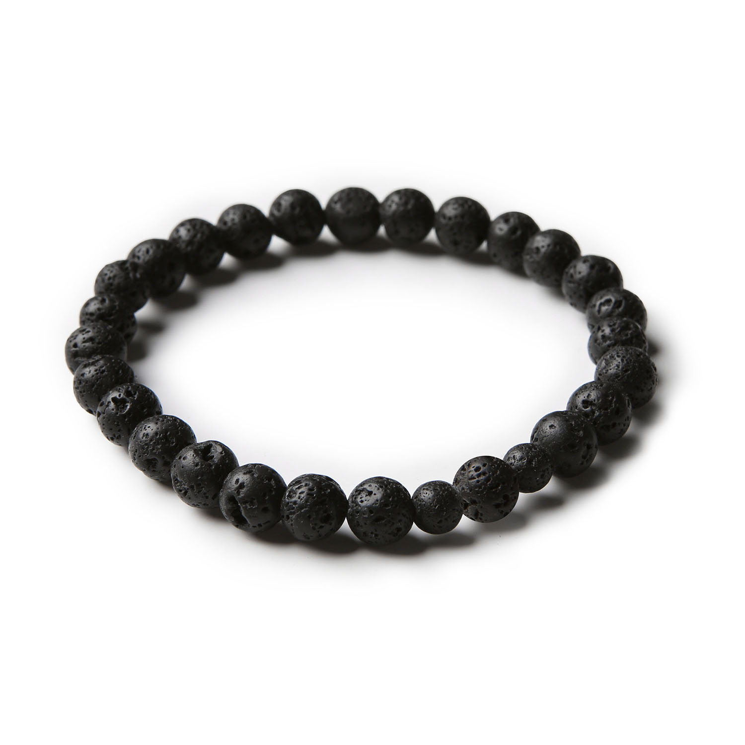 Damska i męska bransoletka z lawy wulkanicznej z kolekcji Binthe.