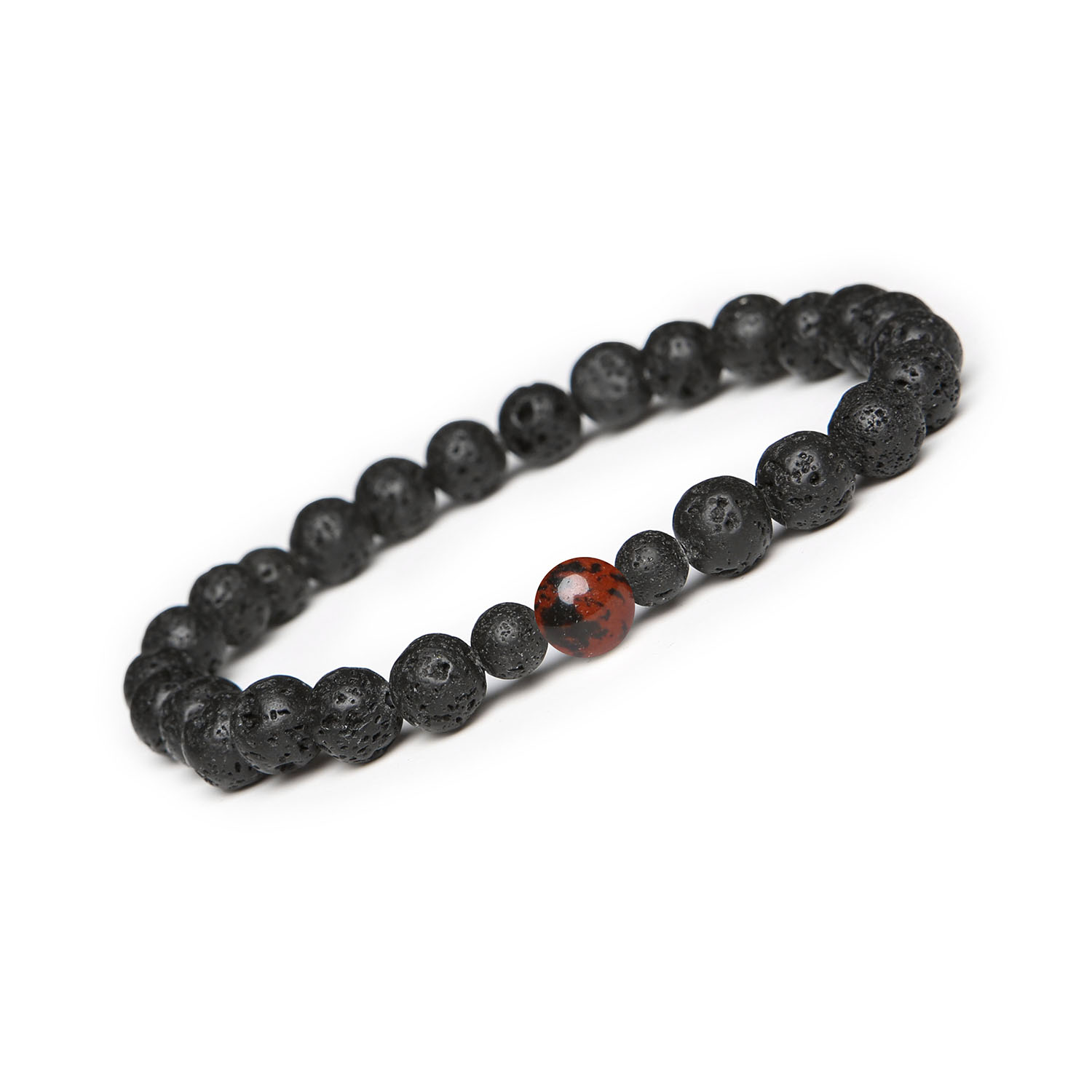 Kolekcja Binthe Bransoletka z Obsydianem Brązowym i Wulkaniczną Lawą - uniwersalny wybór dla niej i dla nieg Bransoletka z kolekcji Binthe wykonana z brązowego obsydianu i lawy wulkanicznej, dostępna zarówno dla kobiet, jak i mężczyzn.