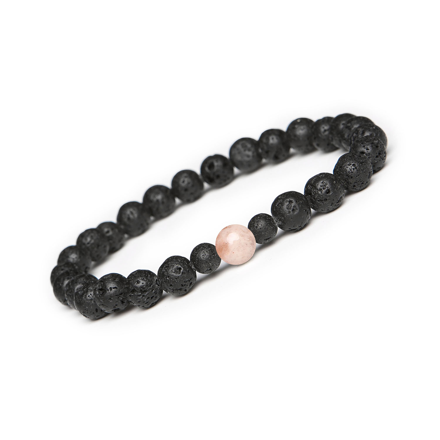 Kolekcja Binthe - Damska i męska bransoletka z Kamieniem Słonecznym oraz Lawą Wulkaniczną Stylowa bransoletka dla niego i dla niej z kolekcji Binthe, ozdobiona Kamieniem Słonecznym i Lawą Wulkaniczną.