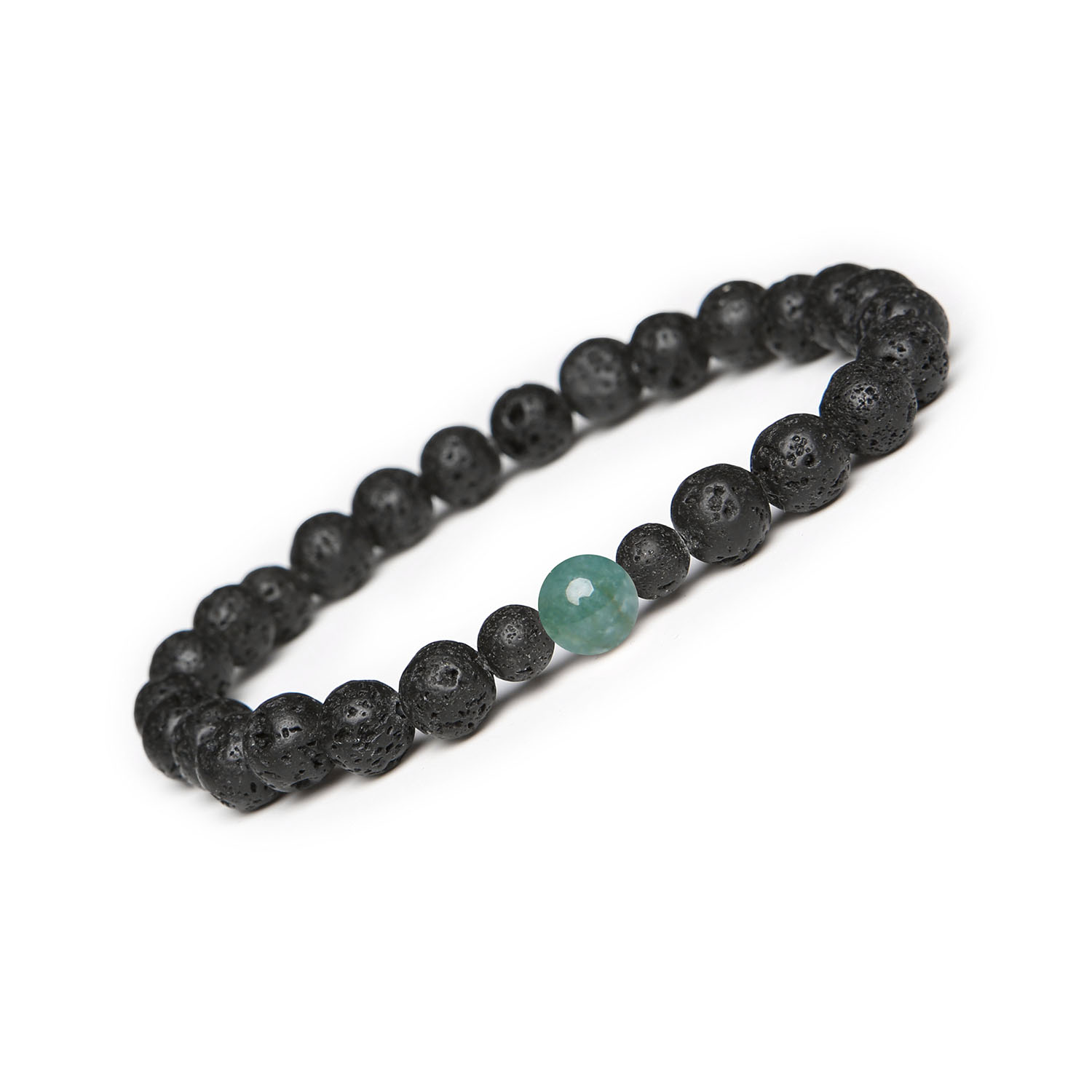 Kolekcja Binthe – elegancka bransoletka z Agatu Mszystego i Lawy Wulkanicznej, idealna dla każdej płci Elegancka bransoletka Binthe, z naturalnym agatem mszystym i lawą wulkaniczną, przeznaczona zarówno dla kobiet, jak i mężczyzn.