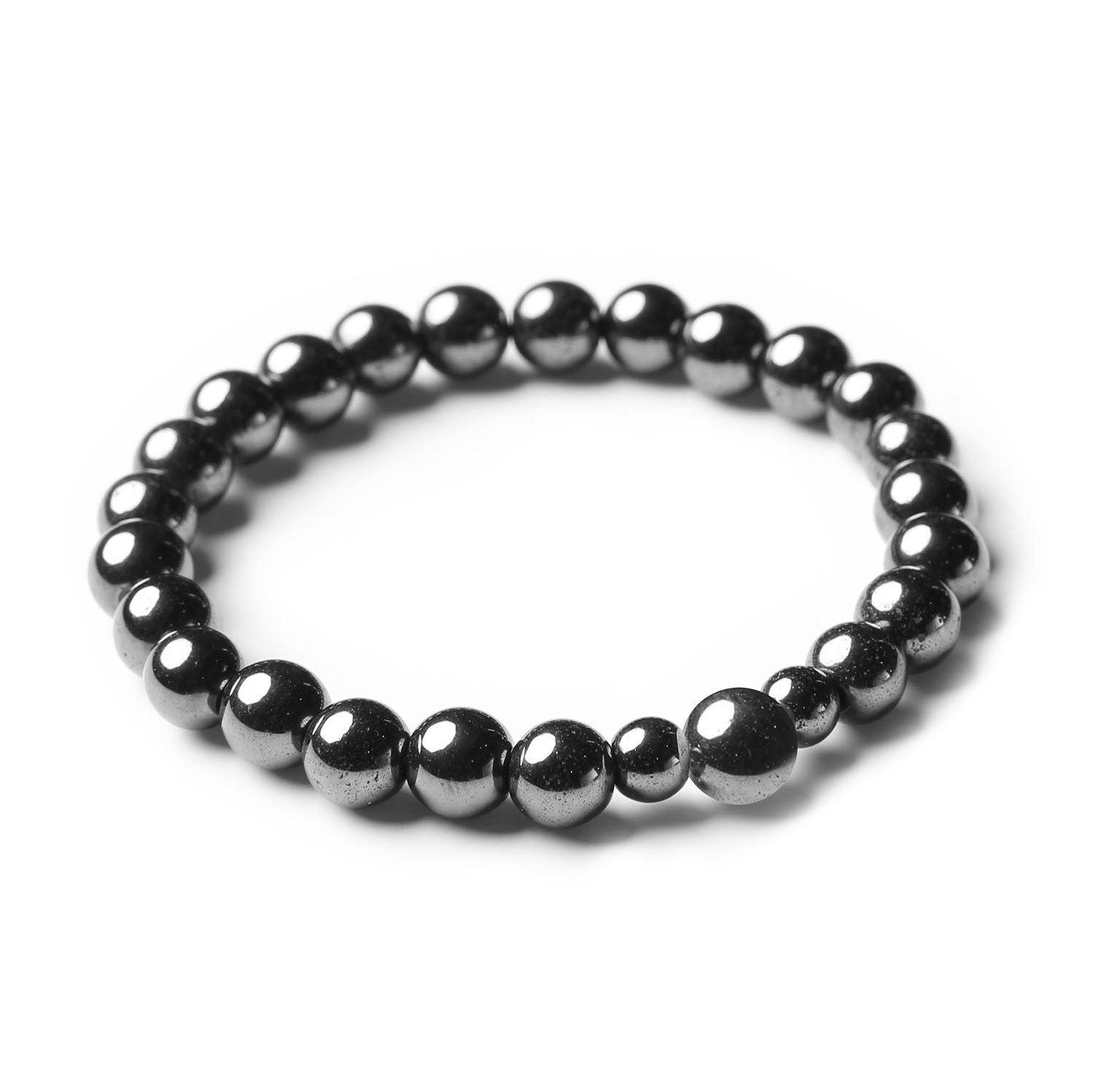 Bransoletka Binthe wykonana z grafitowego hematytu, z naturalnymi kamieniami, idealna dla kobiet i mężczyzn.