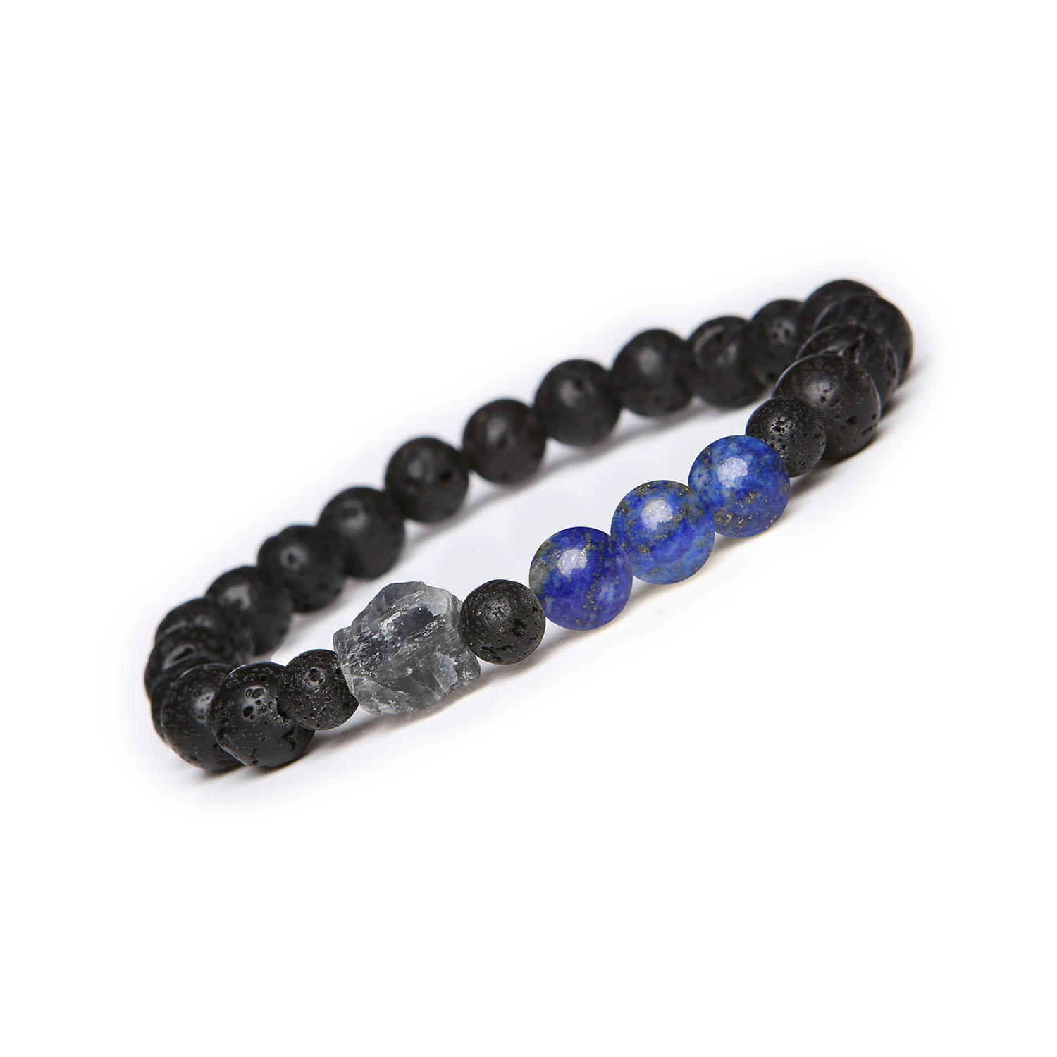 Odkryj bransoletkę Derdr Lapis Lazuli, Labradoryt i lawa wulkaniczna. Naturalne kamienie dla kobiet i mężczyzn Bransoletka z kolekcji Derdr, ozdobiona kamieniami lapis lazuli, labradorytem oraz lawą wulkaniczną, elegancki dodatek dla kobiet i mężczyzn.