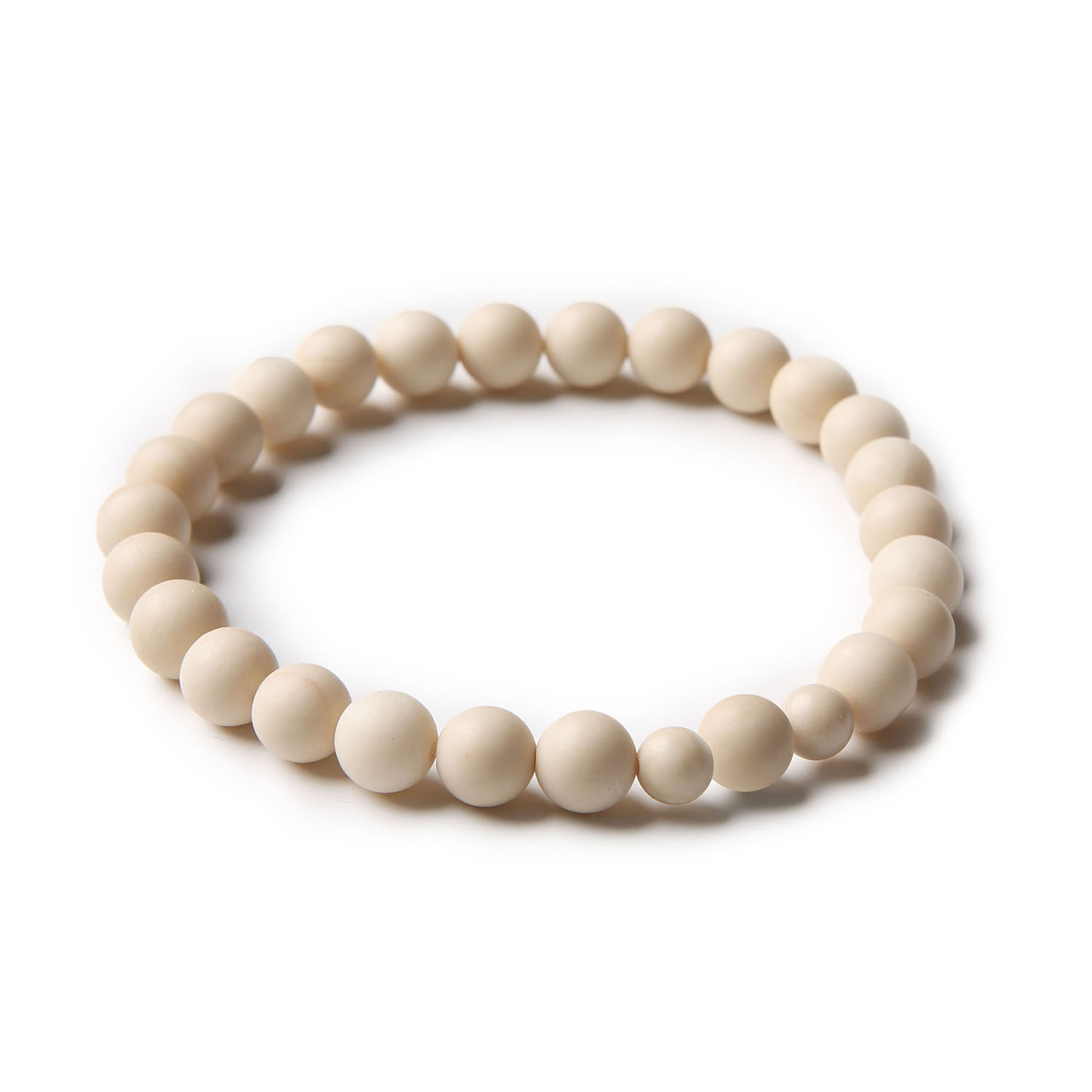 Damska i męska bransoletka z kolekcji Binthe, wykonana z naturalnych kamieni, w tym kamieni rzecznych.