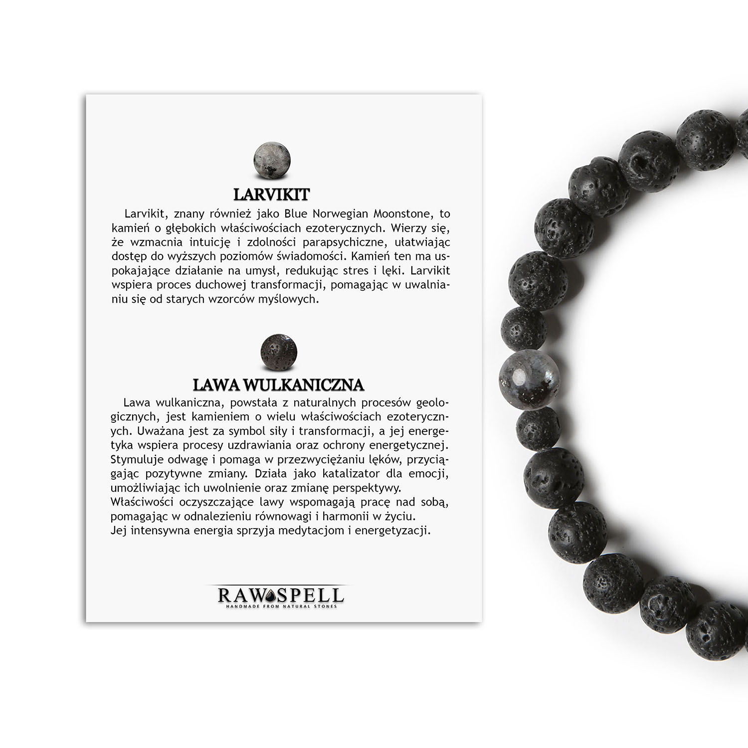 Stylowa bransoletka Binthe z bronzytem i lawą wulkaniczną, idealna dla kobiet i mężczyzn, którzy cenią unikalne akcesoria Bransoletka damska i męska z kolekcji Binthe, wykonana z larvikitu i lawy wulkanicznej, o eleganckim designie.