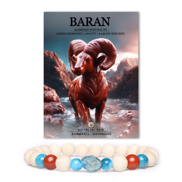 Szukasz bransoletki dla Barana? Odkryj kolekcję Fair z kamieniami naturalnymi - jaspis czerwony i apatyt dla stylu i energii.