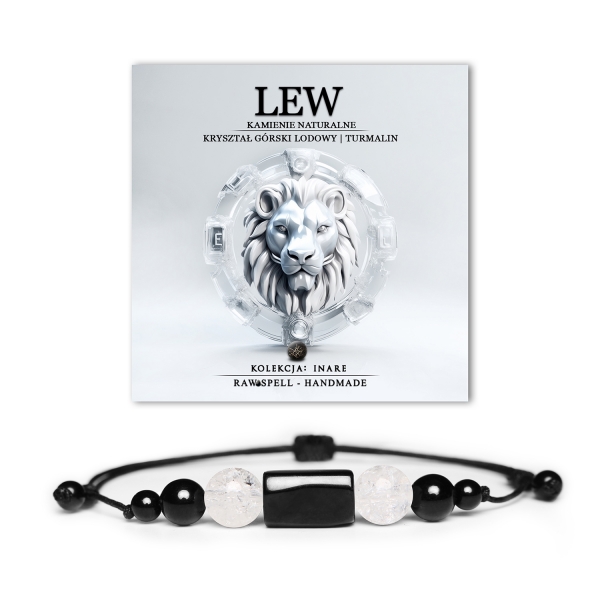 Odkryj bransoletkę Lwa z Kryształem Górskim i Turmalinem. Elegancki dodatek z Kamieni Naturalnych dla każdego. Sprawdź ofertę Inare.