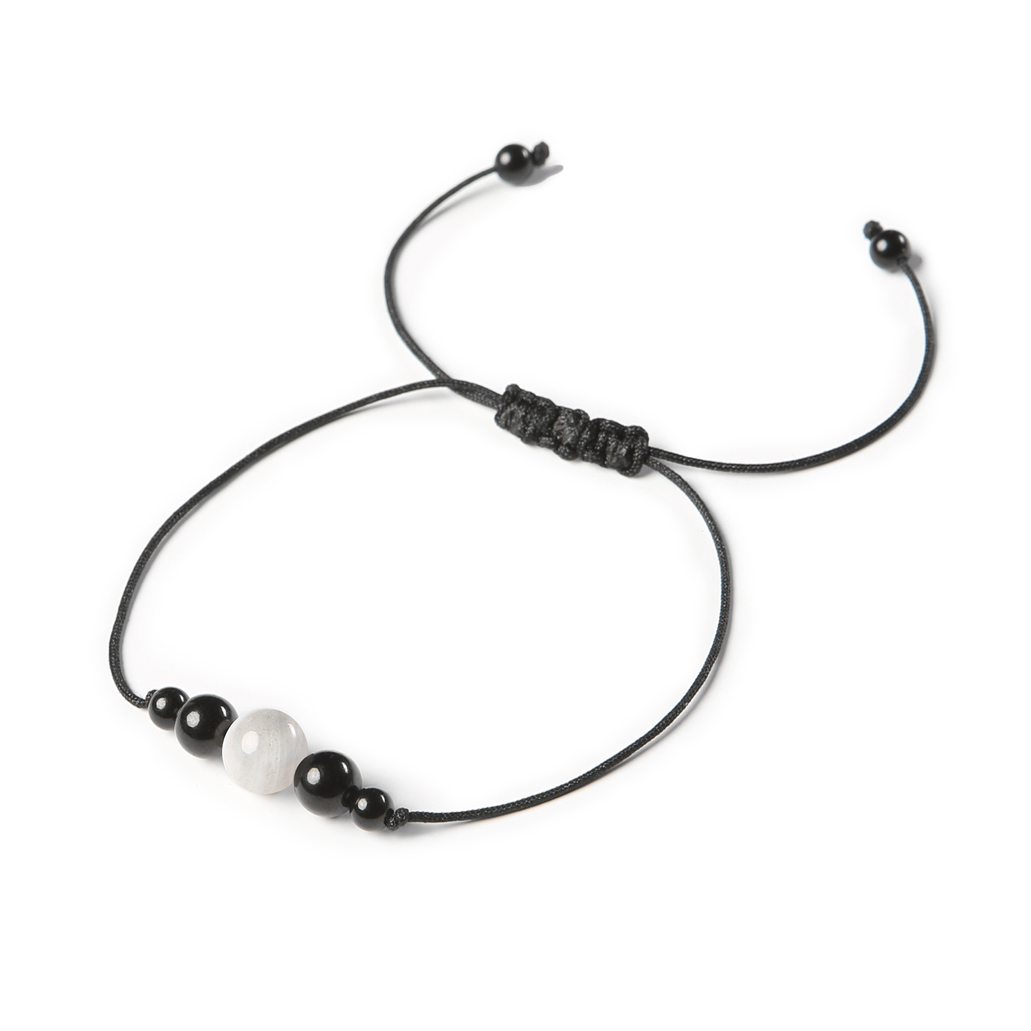 Bransoletka na sznurku z kolekcji Garie z labradorytem i turmalinem, dostępna w wersji damskiej oraz męskiej Bransoletka Garie z kamieniami naturalnymi: labradoryt i turmalin, dostępna w wersjach damskiej i męskiej, doskonały dodatek dla każdego.