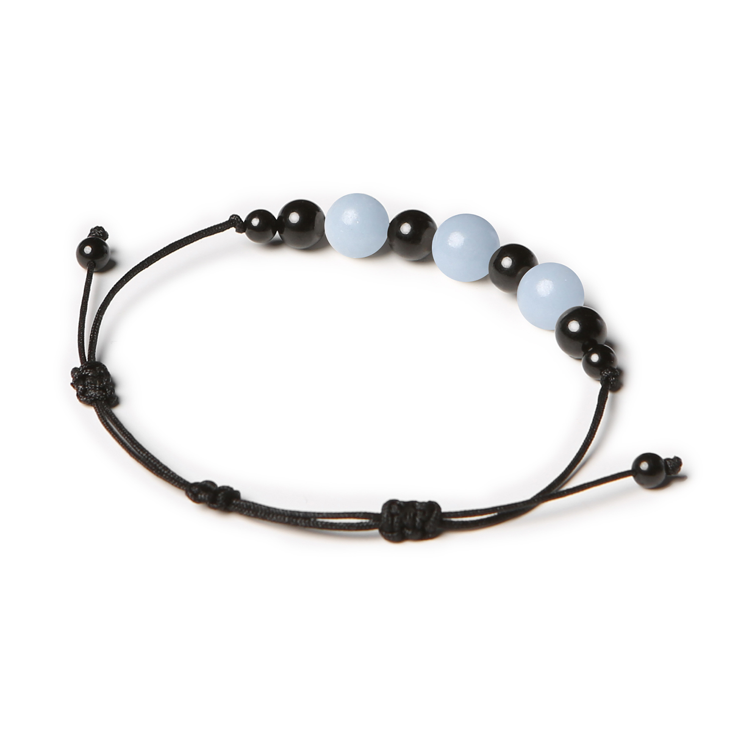 Elegancka bransoletka z kolekcji Haka, z naturalnym angelitem z Peru i turmalinem – uniwersalny wybór dla każdego.