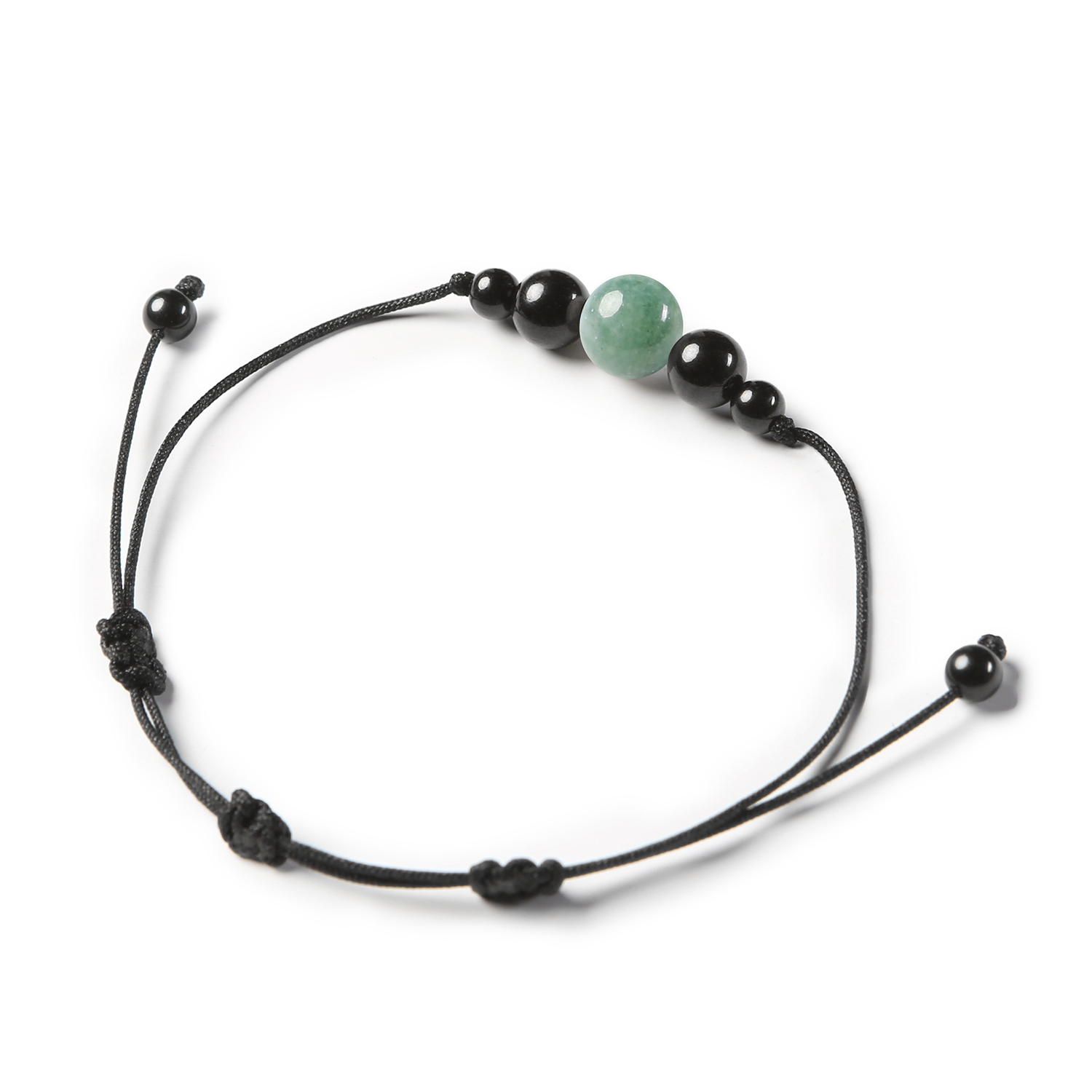 Bransoletka z naturalnych kamieni, kolekcja Garie – agat mszysty i turmalin, modny wybór dla kobiet i mężczyzn.