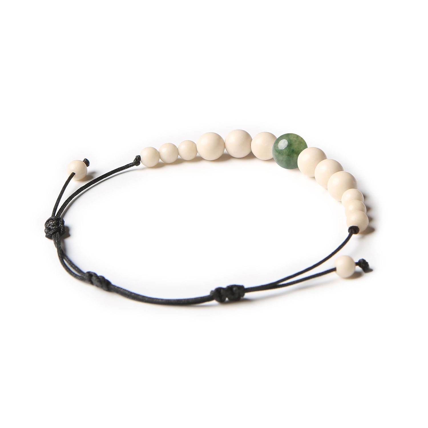 Elegancka bransoletka z kolekcji Jaue wykonana z Agatu Mszystego i Kamienia Rzecznego, idealna dla kobiet i mężczyzn.