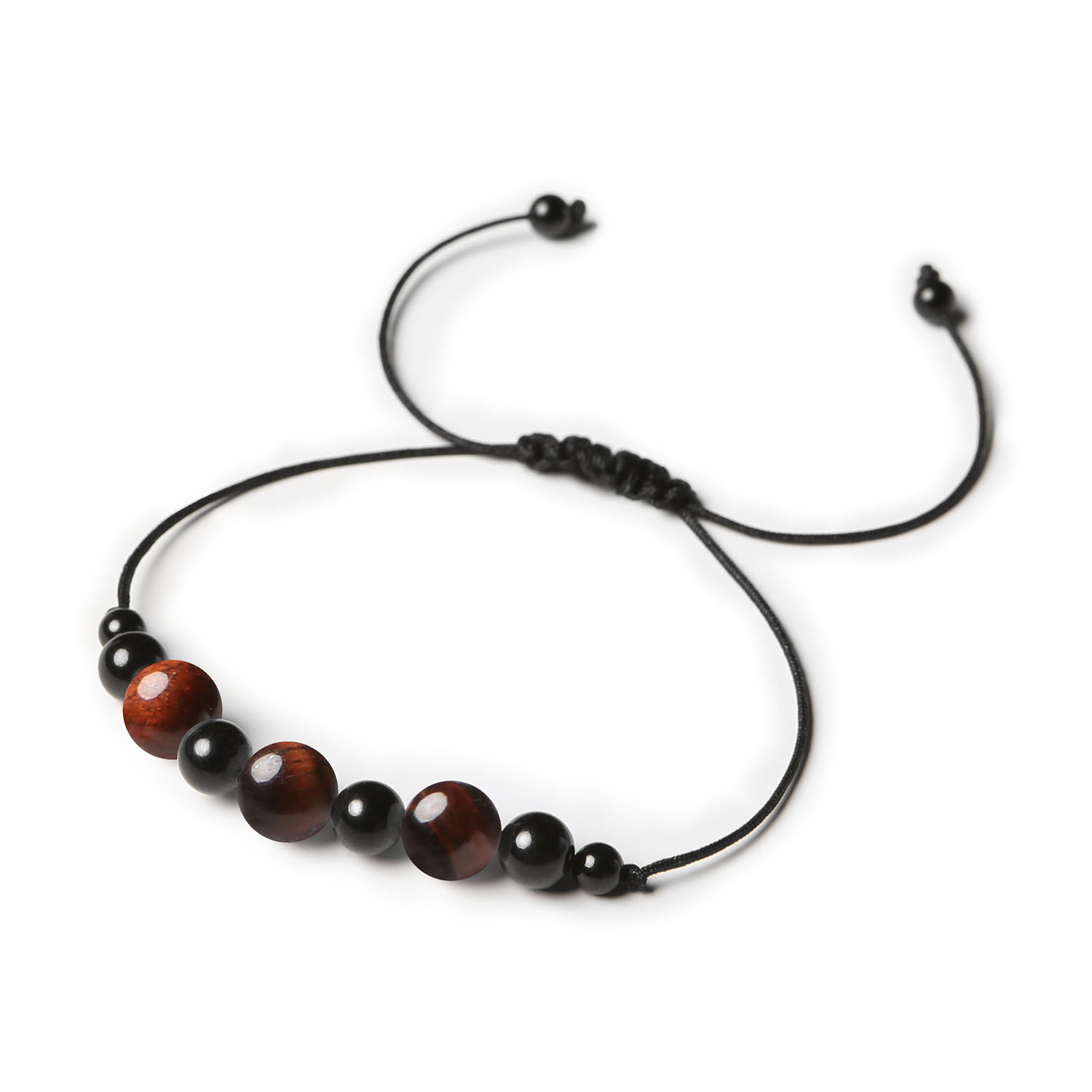 Kolekcja Haka bransoletka na sznurku z Bawolim Okiem i Turmalinem, dostępna w wersji damskiej i męskiej Bransoletka z kolekcji Haka wykonana z kamieni naturalnych - Bawole Oko i Turmalin, dedykowana dla kobiet i mężczyzn.