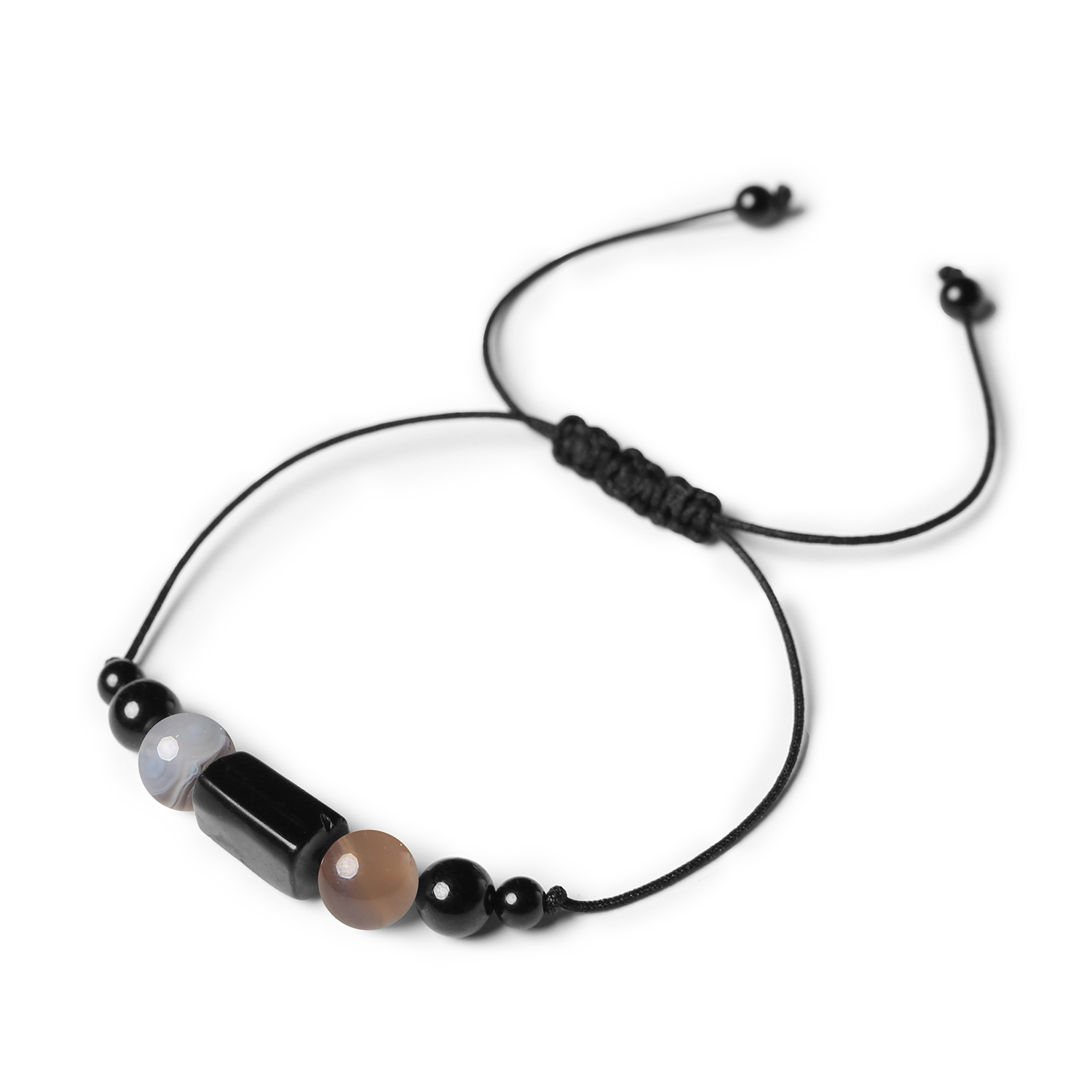 Nowa kolekcja Inare to niepowtarzalne bransoletki na sznurku z agatem Botswana i turmalinem Elegancka bransoletka Inare z naturalnymi kamieniami: Agatem Botswana i Turmalinem, idealna dla kobiet i mężczyzn.