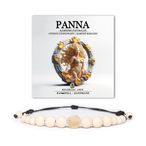 Unikalna bransoletka dla Panny, wykonana z naturalnych kamieni i sznurka; elegancka biżuteria dla kobiet i mężczyzn w różnorodnych stylach.