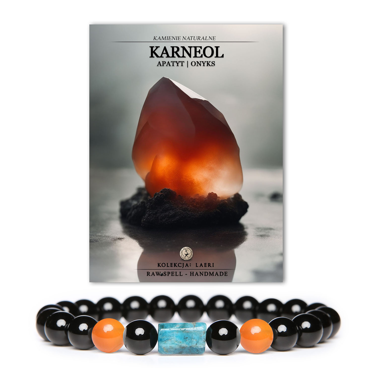 Bransoletka z kolekcji Laeri, Kamienie naturalne, Onyks