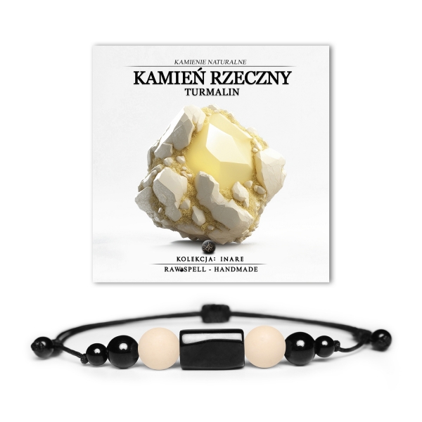 Bransoletka z kolekcji Inare, ozdobiona naturalnymi kamieniami, przypominająca o trwałości i pięknie kamienia.