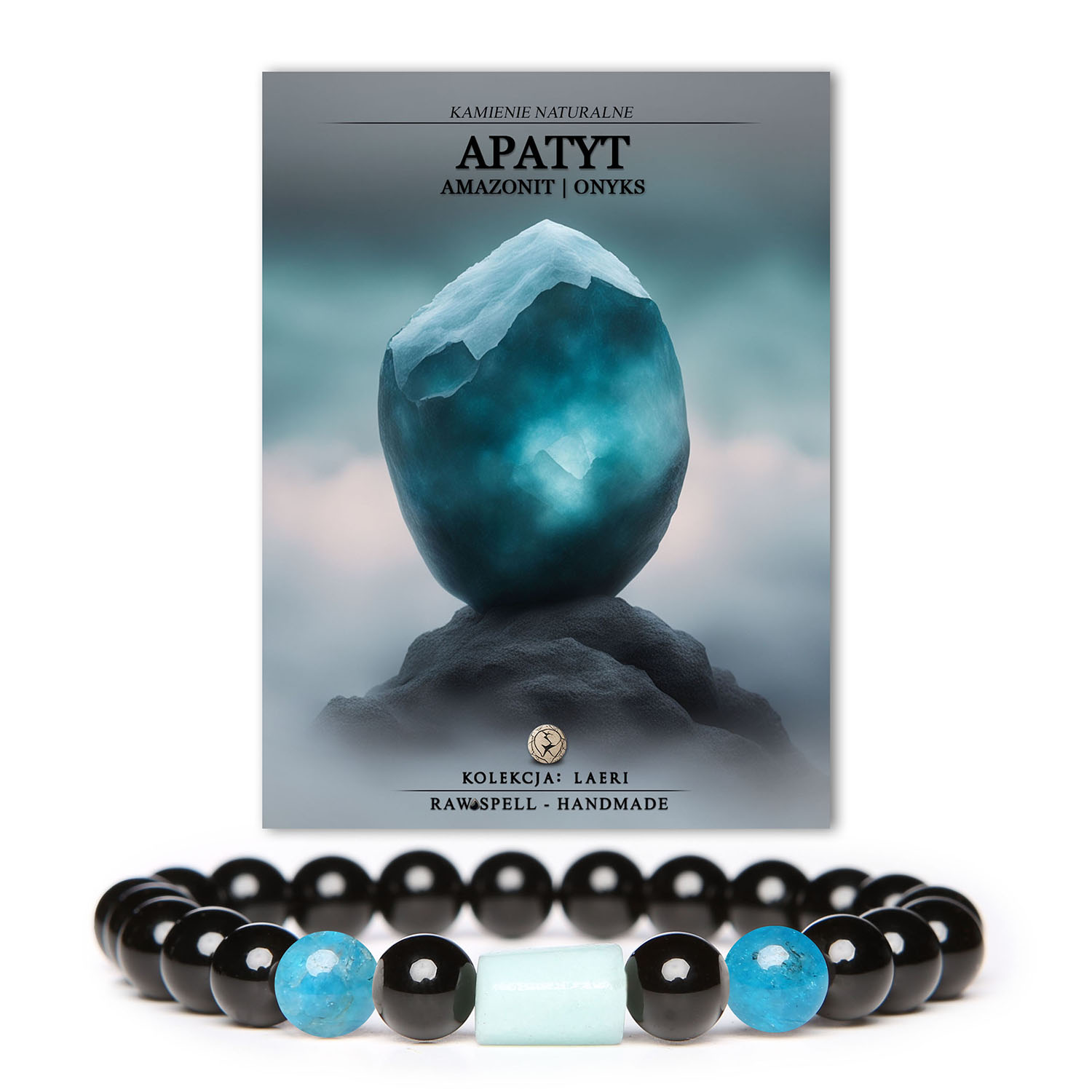 Laeri - dla tych, którzy szukają unikalnych ozdobników Jeśli szukasz bransoletki, która jest nie tylko piękna, ale również oryginalna, to kolekcja Laeri jest idealnym wyborem. Każda bransoletka z tej kolekcji to unikalna kompozycja naturalnych kamieni: apatytu, amazonitu i onyksu. To odnalezienie się wśród piękna przyrody oraz poszukiwanie czegoś nowego i interesującego.