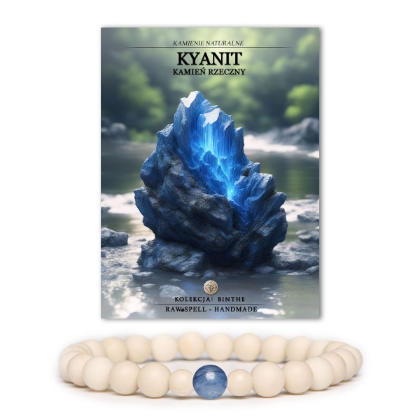 Stylowa bransoletka z kyanitem i kamieniem rzecznym z kolekcji Binthe, przeznaczona dla kobiet i mężczyzn, podkreślająca indywidualny styl.