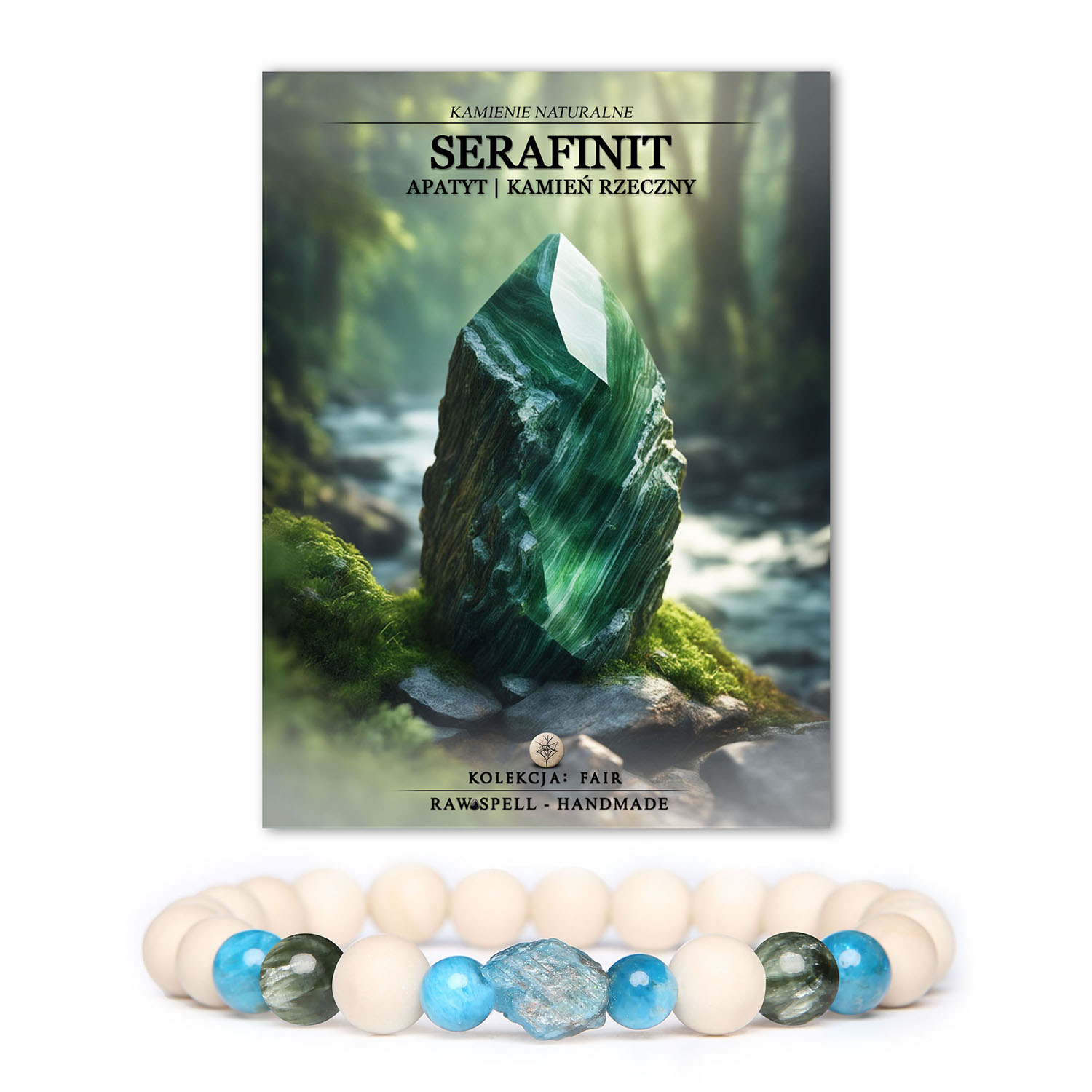Bransoletka Apatyt z kolekcji Kamień Rzeczny - wyjątkowa propozycja dla kobiet i mężczyzn, którzy cenią sobie wyjątkowe i oryginalne designy. Ten kamień naturalny wyróżnia się wyjątkowymi cechami i jest idealny do dzień codzienny.
