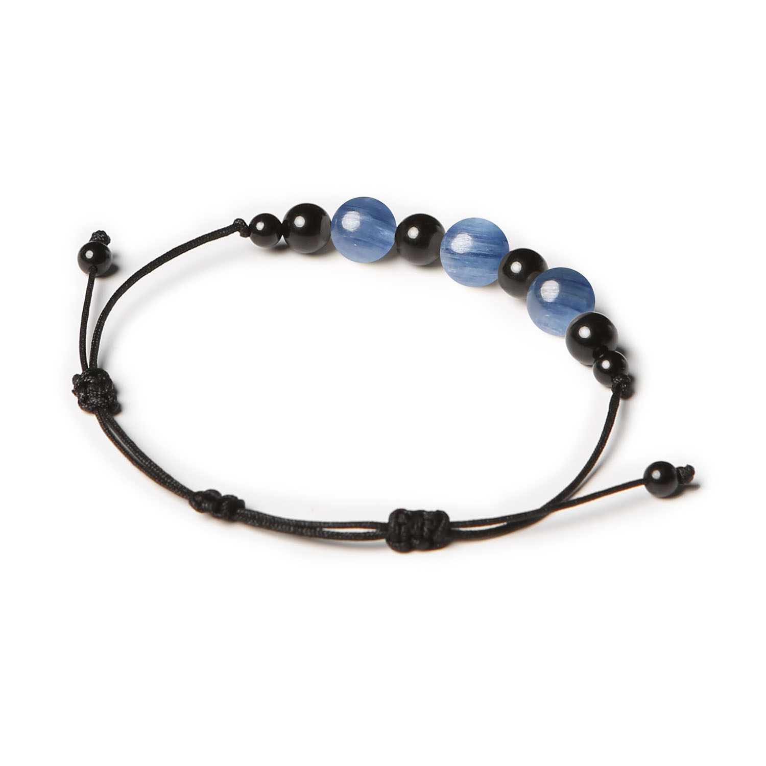 Bransoletka Haka z naturalnym kyanitem i turmalinem - elegancki dodatek dla kobiet i mężczyzn.