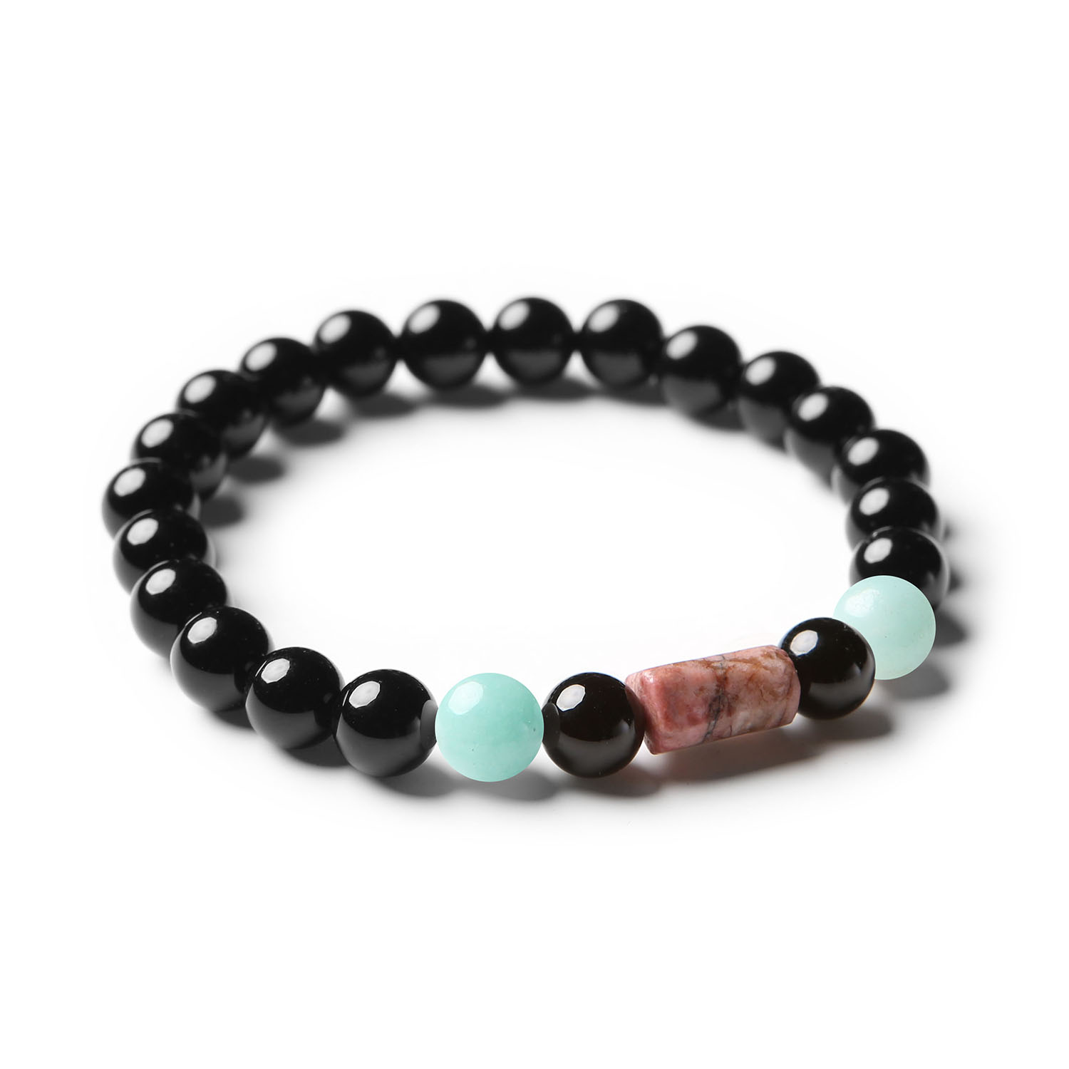 Bransoletka z kolekcji Laeri, pięknie ozdobiona żywą biologią - Kamienie naturalne.