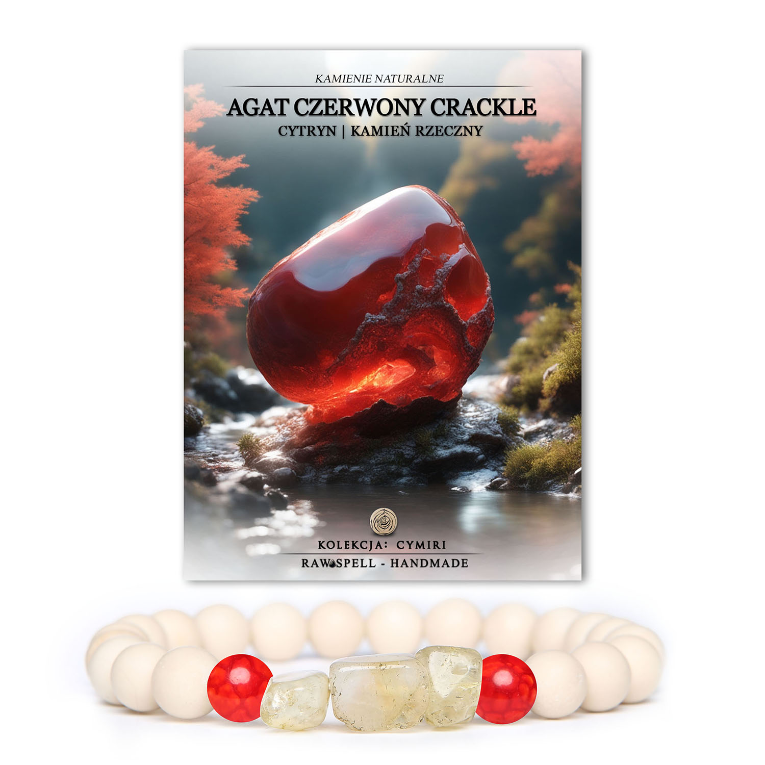 Bransoletka z kolekcji Cymiri, Kamienie naturalne. Kamień Rzeczny - dla tych, którzy szukają niezwykłych detali w swoim ubiorze.