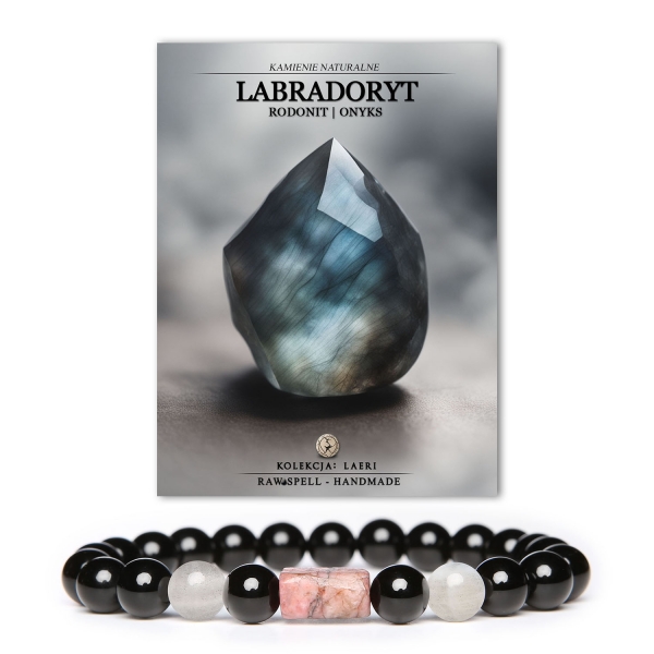 Bransoletki Laeri - naturalne piękno w każdej bransolecie. Labradoryt, rodonit i onyks - kolorystyka, która podkreśla osobowość każdego z nas.