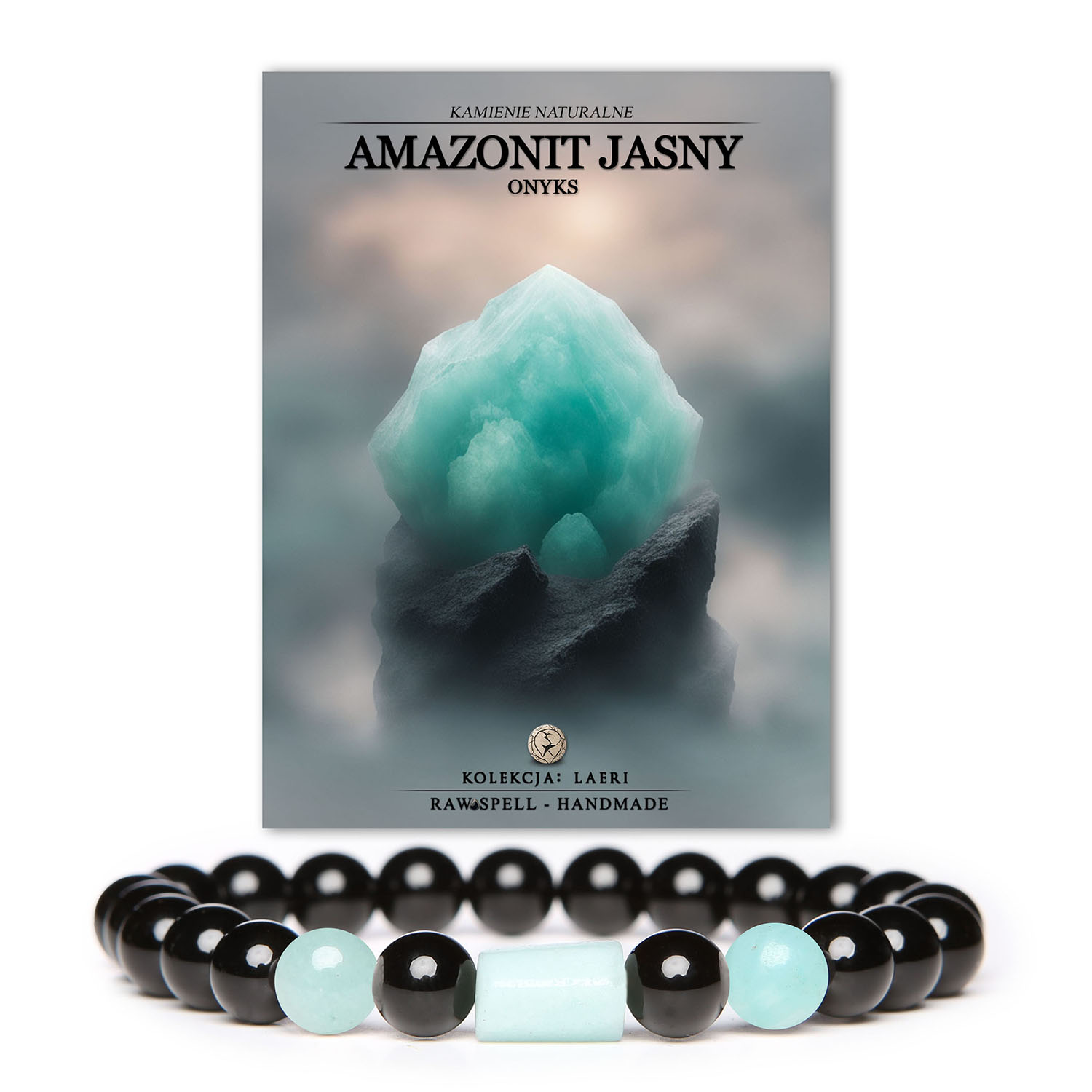 Bransoletka z kolekcji Laeri - Amazonit Jasny dla Wszystkich