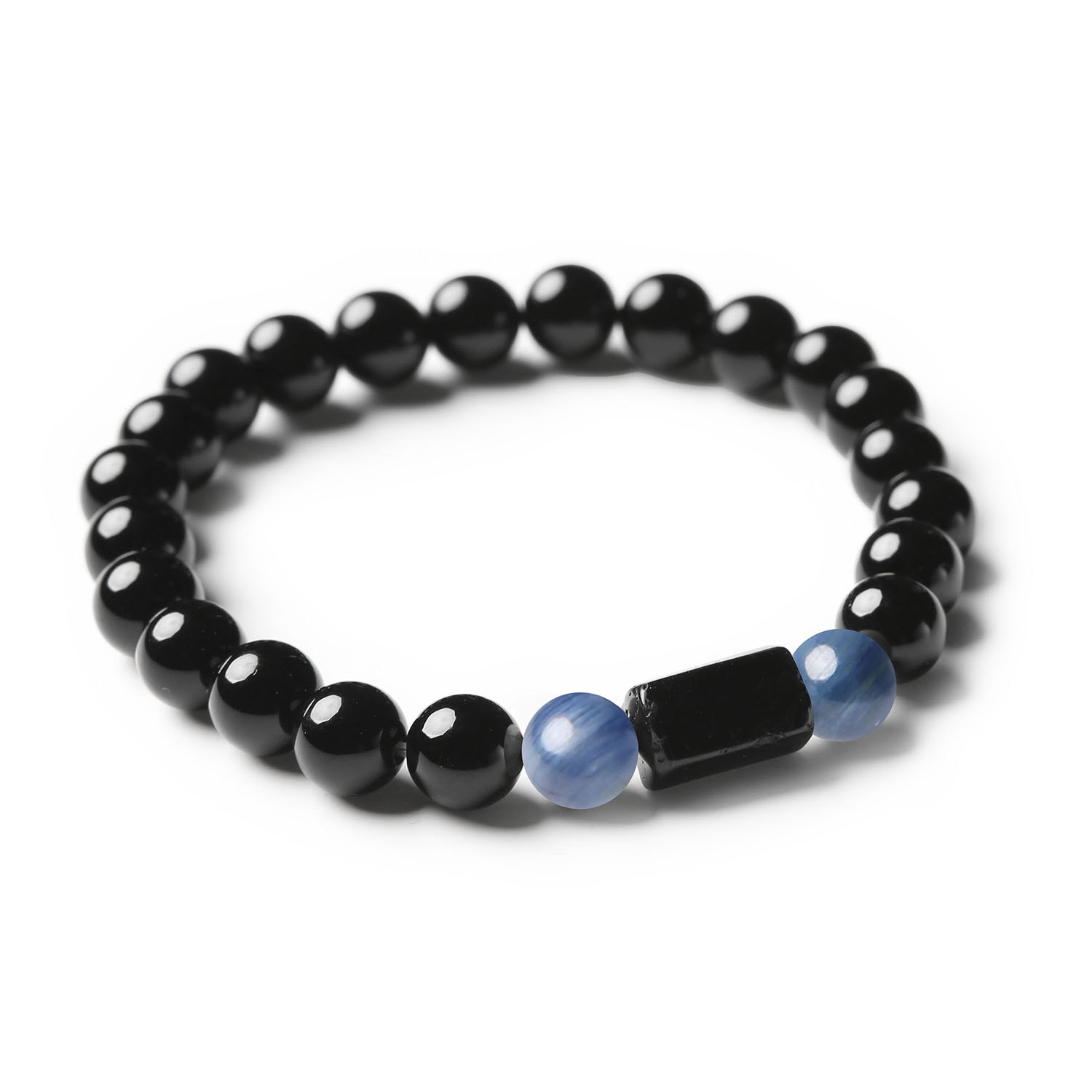 Bransoletka Arsil. Elegancka bransoletka dla kobiet. Wykonana z naturalnych kamieni: kyanit i onyks.