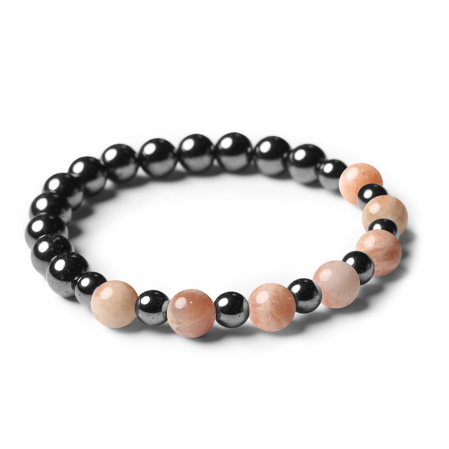 Biżuteria z kamienia słonecznego i hematytu grafitowego z kolekcji Mijaha - stylowy dodatek dla kobiet i mężczyzn.