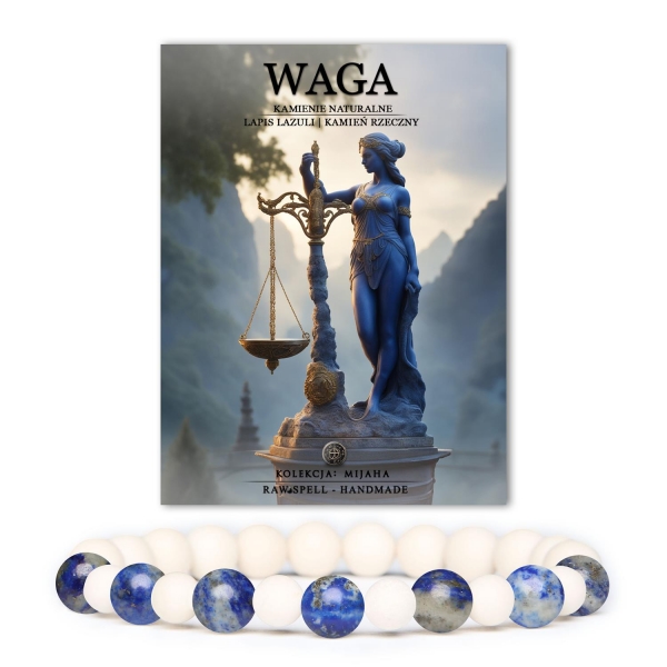 Odkryj bransoletkę na gumce z Lapisu Lazuli w kolekcji Mijaha – stworzona z myślą o miłośnikach Zodiaku i kamieni naturalnych