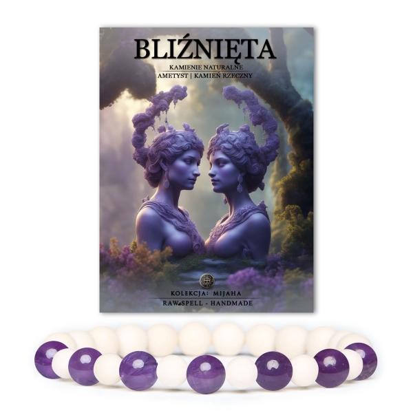 Bransoletka z naturalnych kamieni z kolekcji Mijaha, idealna dla Bliźnięta. Elegancja i harmonia w jednym.