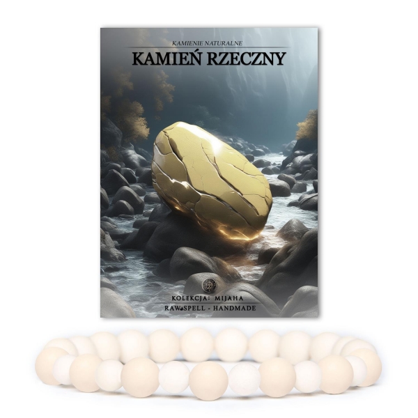 Elegancka bransoletka Mijaha z kamieni rzecznych, doskonała biżuteria dla kobiet i mężczyzn.