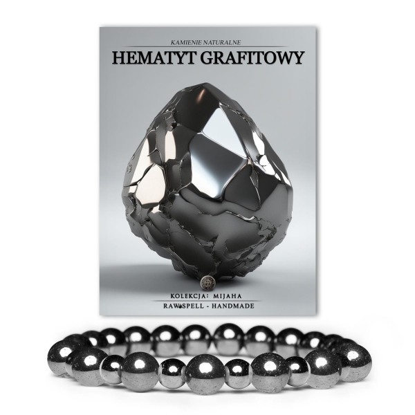 Grafitowy hematyt - biżuteria unisex z kolekcji Mijaha, idealna dla każdego.