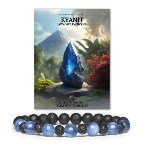 Kyanit i lawa wulkaniczna - naturalne piękno dla kobiet i mężczyzn.