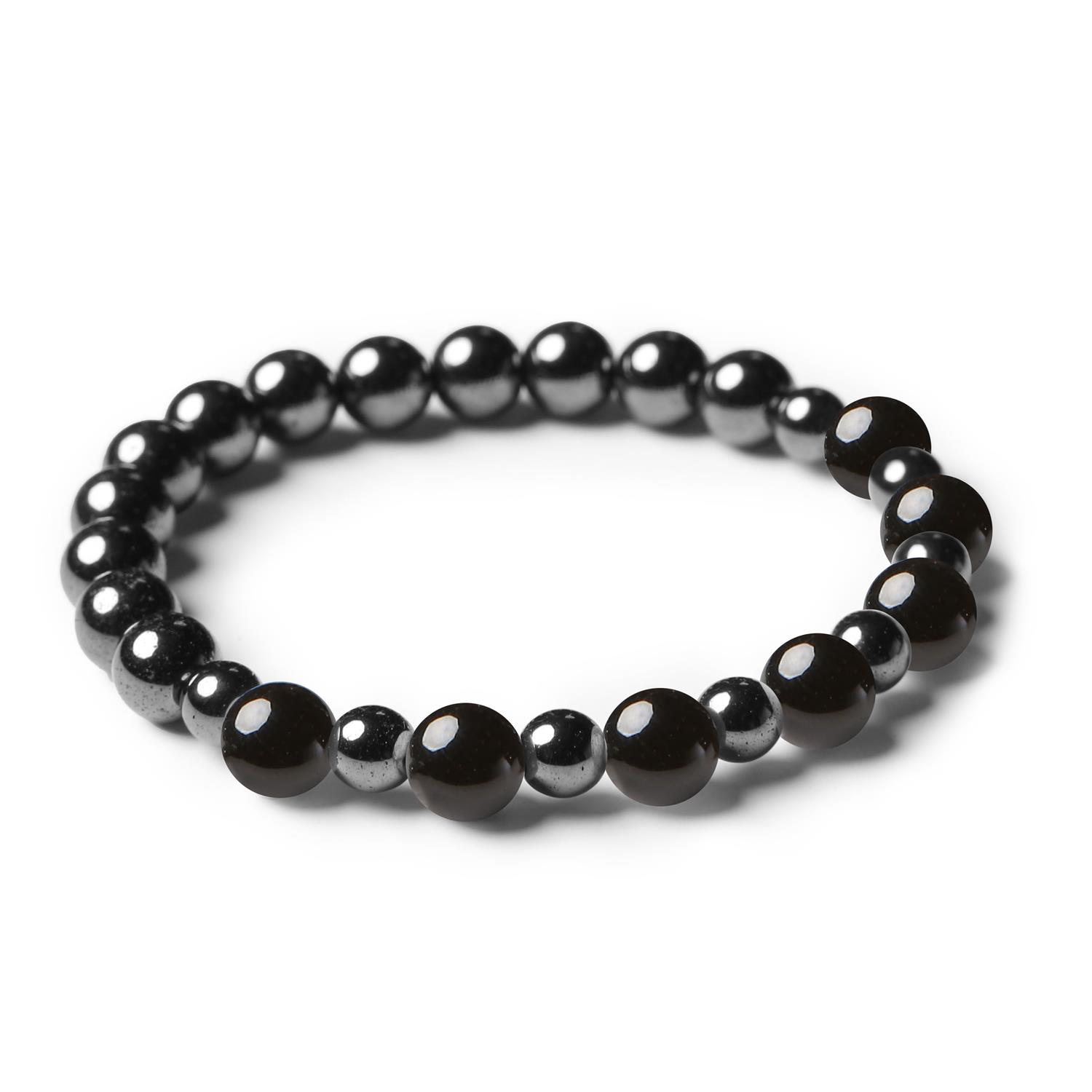 Biżuteria z onyksu i hematytu grafitowego dla kobiet i mężczyzn, kolekcja Mijaha.