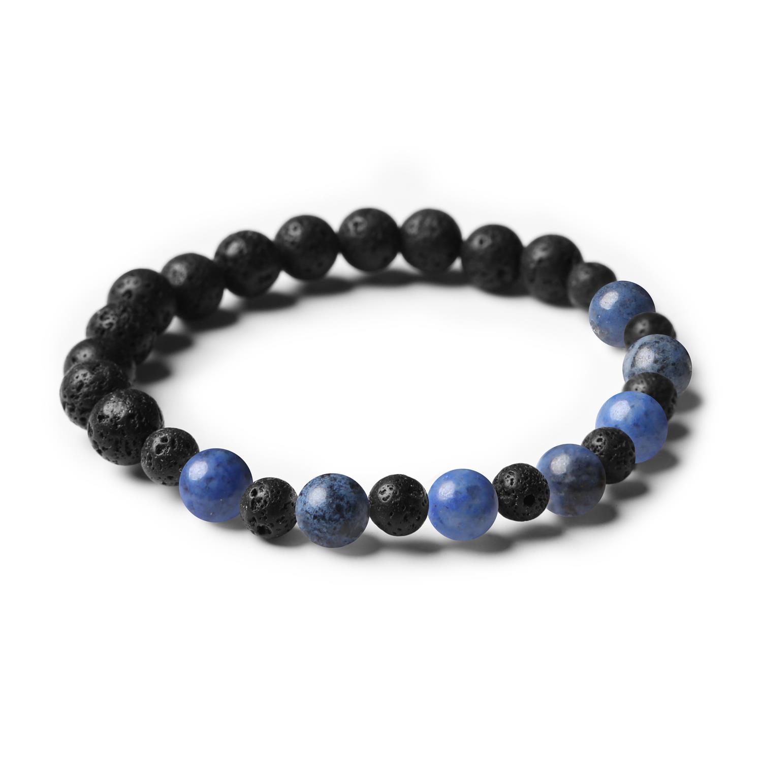 Dumortieryt i lawa wulkaniczna - eleganckie akcesoria unisex dla miłośników przyrody.