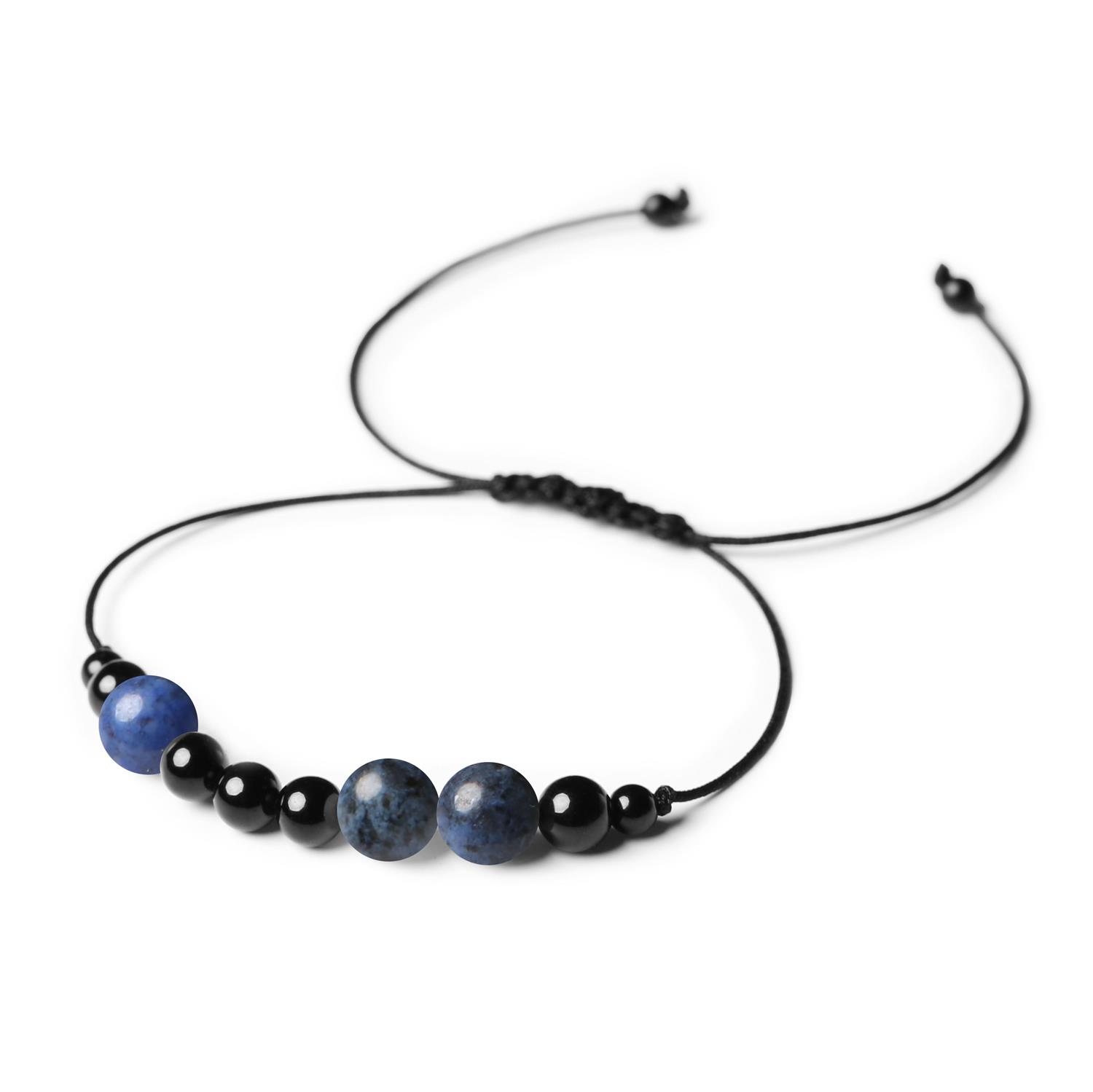 Kolekcja Orila Bransoletka z kamieni naturalnych Dumortieryt i Turmalin dla Kobiet i Mężczyzn Kolekcja Orila – bransoletka z naturalnym Dumortierytem i Turmalinem, uniwersalna dla kobiet i mężczyzn.