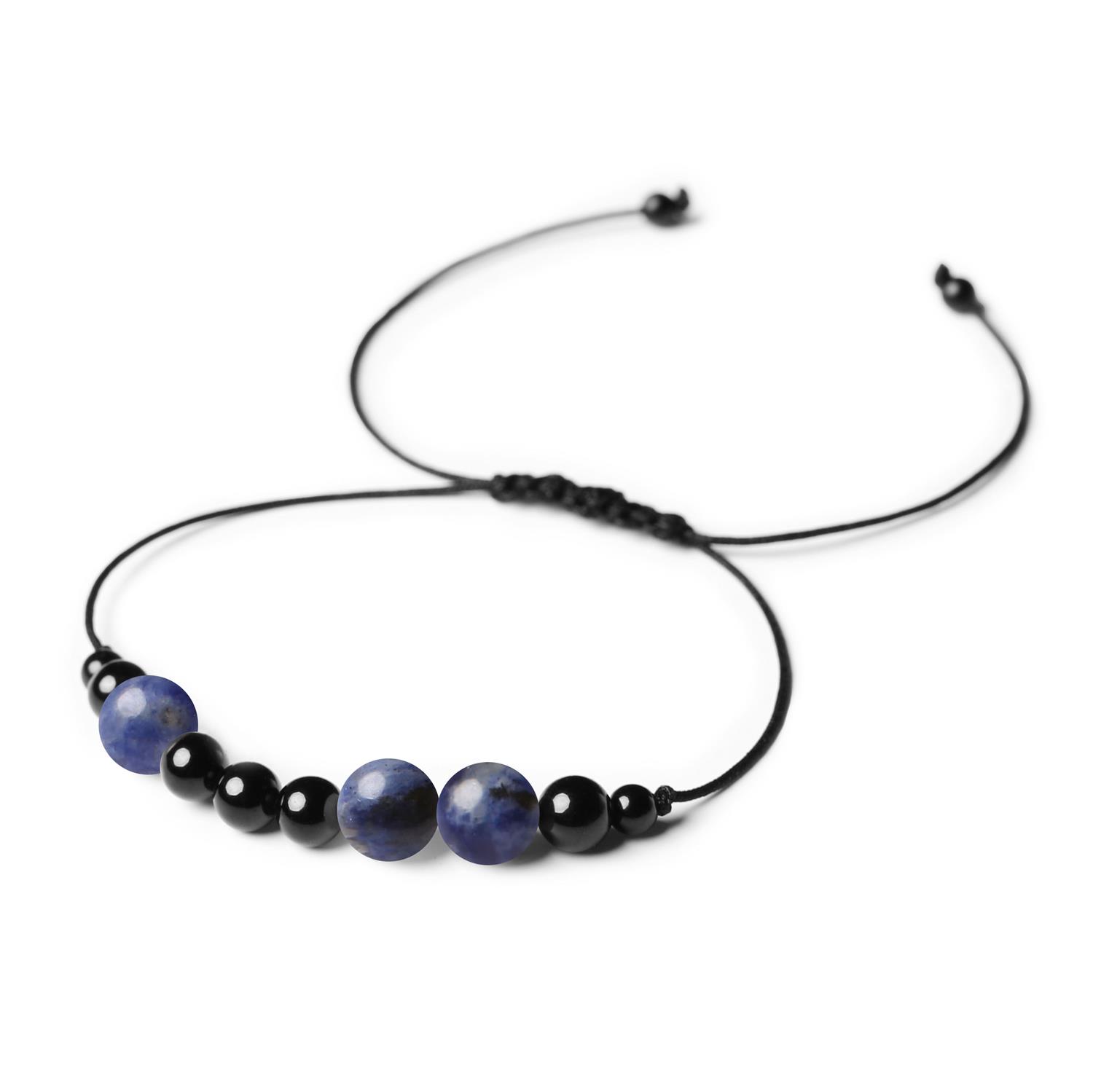 Kolekcja Orila Bransoletka z kamieni naturalnych Sodalit Turmalin dla Kobiet i Mężczyzn Kolekcja Orila: bransoletka z naturalnymi kamieniami sodalitem i turmalinem, uniwersalna dla kobiet i mężczyzn.