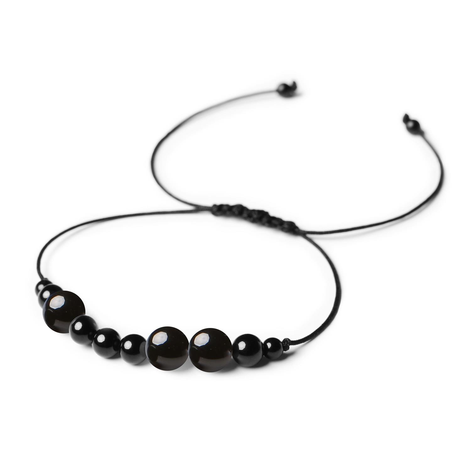 Kolekcja Orila Bransoletka z kamieni naturalnych na sznurku Onyks i Turmalin dla Kobiet i Mężczyzn Bransoletka z kolekcji Orila z kamieniami naturalnymi: onyks i turmalin, dla pań i panów.